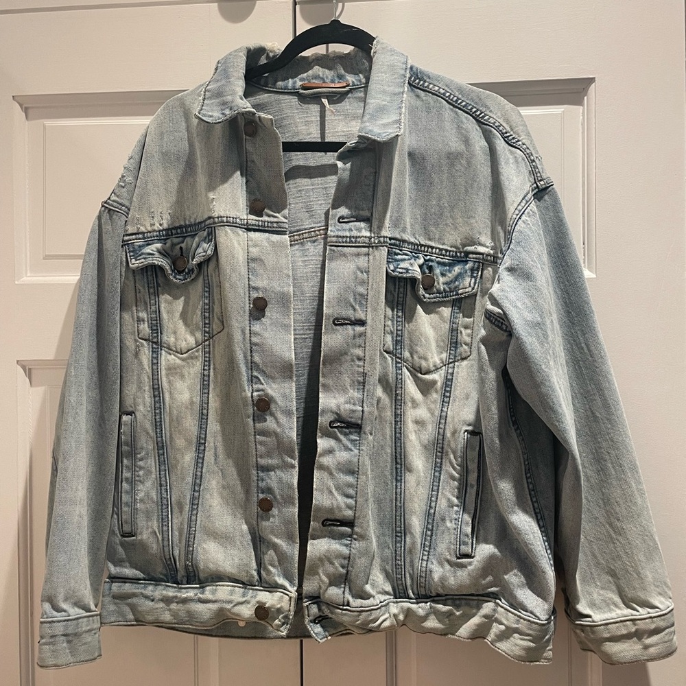 Free People Oversized Denim Jacket